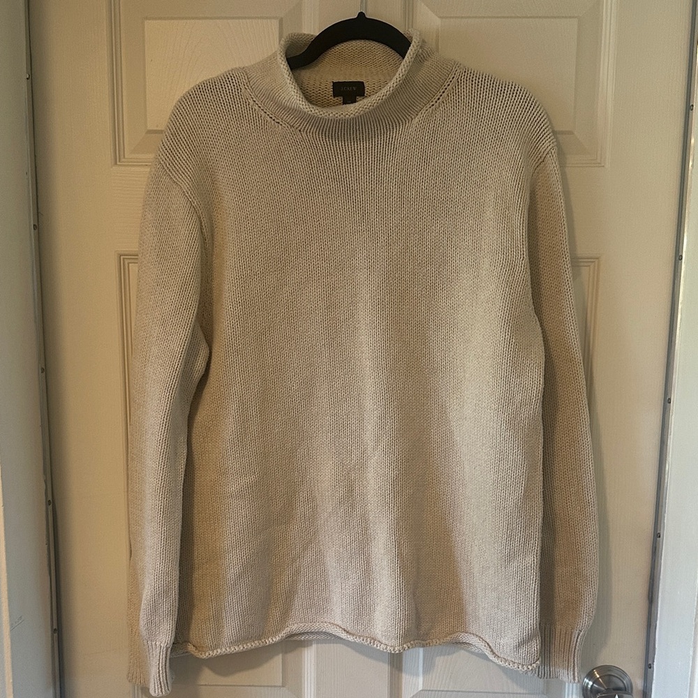 J. Crew women’s  Light Beige Turtleneck Sweater